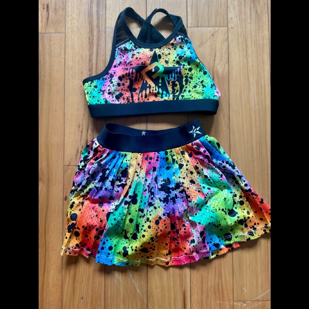 New splatter rebel skirt  flows